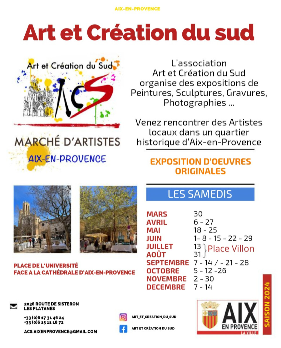 MARCHÉ DES ARTISTES sur le site d’ARTactif