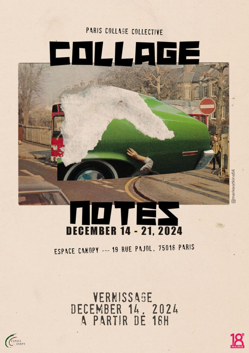 EXHIBITON COLLAGE NOTES sur le site d’ARTactif