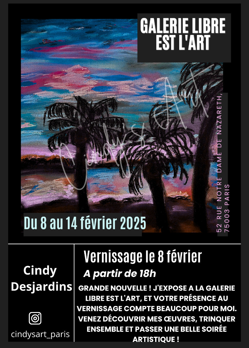 EXPOSITION DE MES OEUVRES À PARIS sur le site d’ARTactif