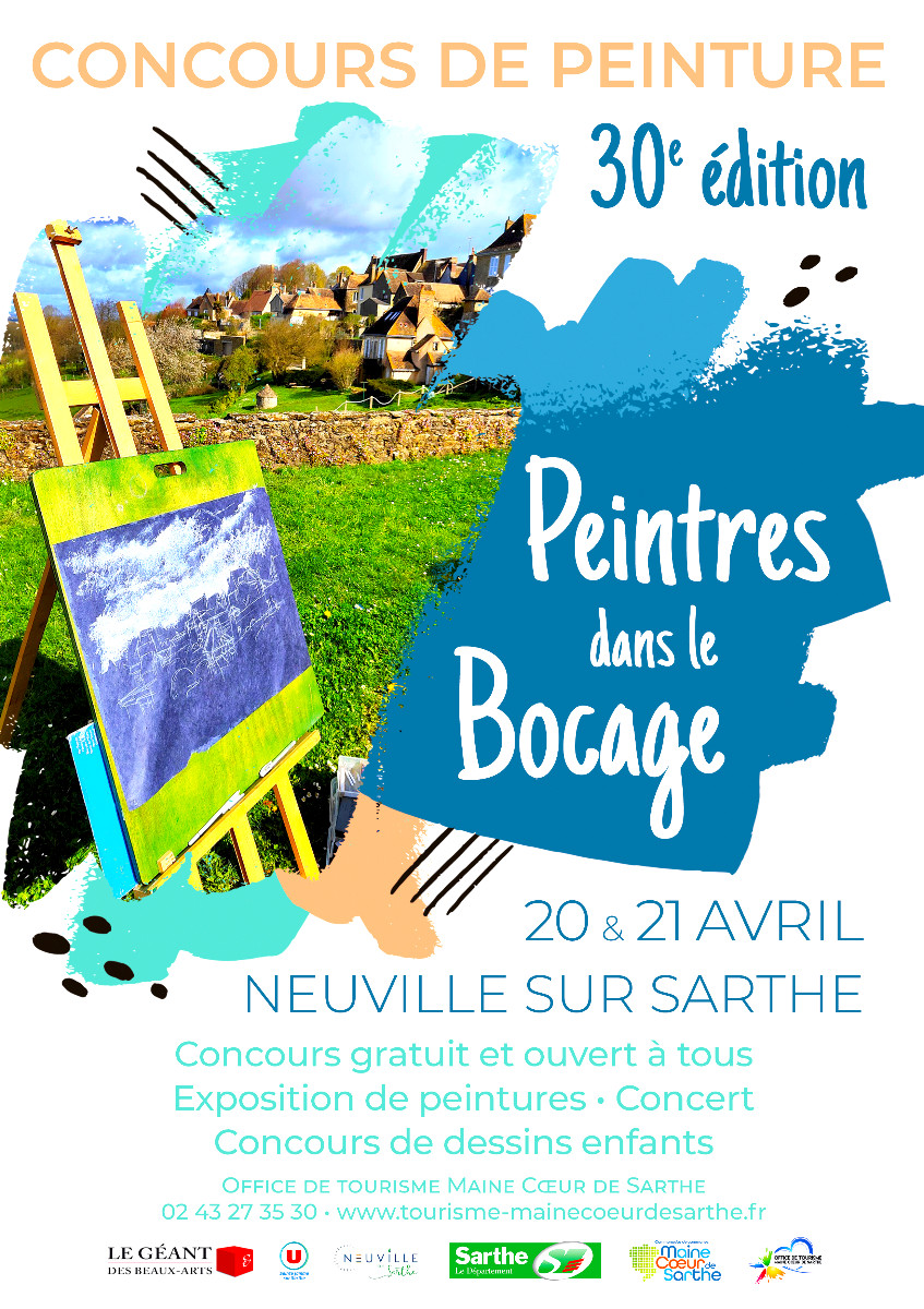 30ÈME « PEINTRES DANS LE BOCAGE » À NEUVILLE-SUR-SARTHE (72) sur le site d’ARTactif