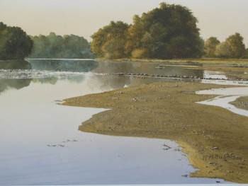 Œuvre contemporaine nommée « Loire I : La Loire en été », Réalisée par HERVé RICHARD