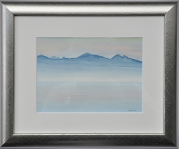 Œuvre contemporaine nommée « Lac Léman 4 », Réalisée par JACQUES KELLER