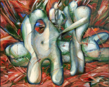 Œuvre contemporaine nommée « figures 0904 », Réalisée par IVAN