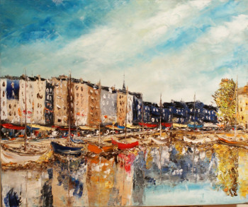 Œuvre contemporaine nommée « HONFLEUR POUR HUGUES », Réalisée par PATE