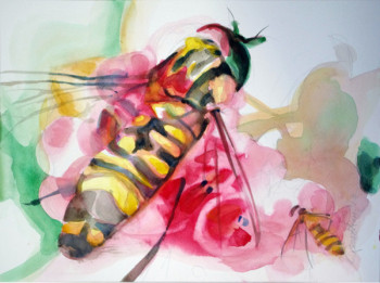 Œuvre contemporaine nommée « Abeilles », Réalisée par JMBRISTHUILLE