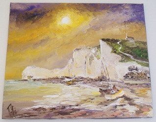 Œuvre contemporaine nommée « ETRETAT L'INSPIRATION », Réalisée par PATE