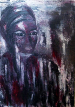 Œuvre contemporaine nommée « Femme de couleurs et de valeurs », Réalisée par VALéRIE DOMENJOZ