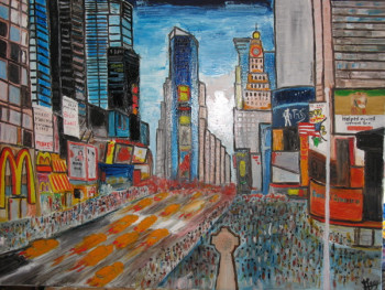 Œuvre contemporaine nommée « times square New York », Réalisée par MICHEL GAY