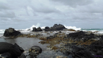 Œuvre contemporaine nommée « L'impact des vagues », Réalisée par SEIDITADENISEART