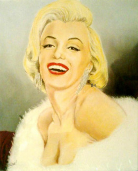 Œuvre contemporaine nommée « marilyne monroe portrait », Réalisée par AMANDINE RENAUD