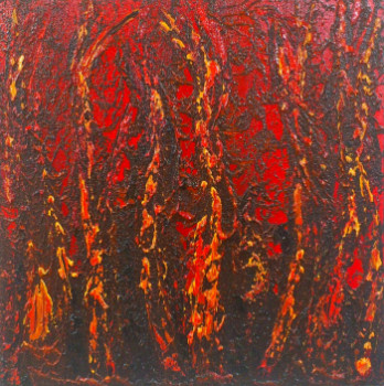 Œuvre contemporaine nommée « Fire Flames #14143 », Réalisée par KLARA