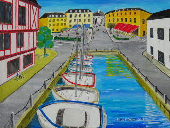 Œuvre contemporaine nommée « Vannes_Le Port_2015 », Réalisée par PAUL F. GRAF