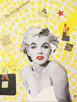 Œuvre contemporaine nommée « MARILYN MONROE «New-York City» », Réalisée par KATHLEENARTISTPRO