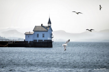 Œuvre contemporaine nommée « ENTREÉE DU FJORD D'OSLO », Réalisée par JEAN-MARC PHILIPPE