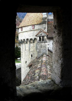 Œuvre contemporaine nommée « Chateau de Chillon », Réalisée par OLEG HASLAVSKY