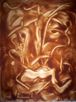 Œuvre contemporaine nommée « Fine Cinnamon Art II », Réalisée par VASCO