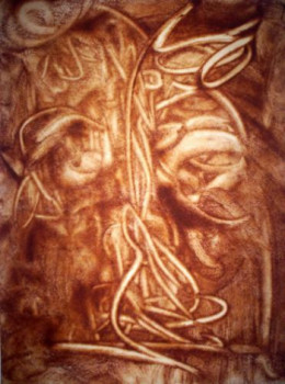 Œuvre contemporaine nommée « Fine Cinnamon Art III », Réalisée par VASCO