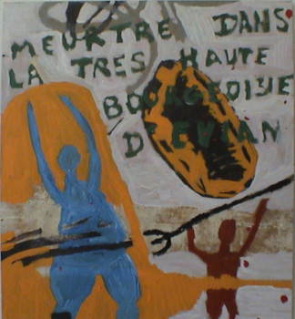 Œuvre contemporaine nommée « photography of a painting destroyed in mad anger 2 », Réalisée par DAVID SROCZYNSKI