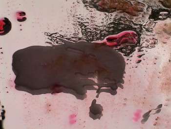 Œuvre contemporaine nommée « the slime 29 », Réalisée par DAVID SROCZYNSKI