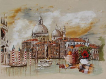 Œuvre contemporaine nommée « venise grand canal », Réalisée par FRANçOIS LASSERE