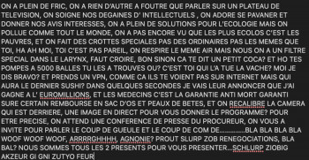 Œuvre contemporaine nommée « création divine, pour le moins, euh le plus aussi », Réalisée par DAVID SROCZYNSKI