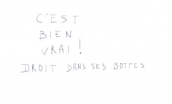 Œuvre contemporaine nommée « répétition obsessionnelle de phrases toutes faites pour se rassurer se ré assurer », Réalisée par DAVID SROCZYNSKI