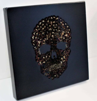 Œuvre contemporaine nommée « Skull #1 », Réalisée par LA NOMADE BY CHIMèNE D