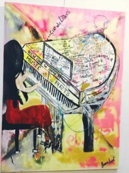 Œuvre contemporaine nommée « Le piano », Réalisée par JOANNA LOUVET