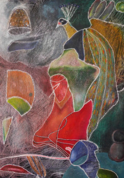 Œuvre contemporaine nommée « JAZZ PAINTING 22 », Réalisée par RAMON LOPEZ