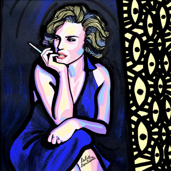 Œuvre contemporaine nommée « Regards sur Icônes - Marilyn », Réalisée par LALIE LARTISTE