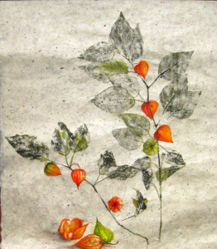 Œuvre contemporaine nommée « Les Physalis », Réalisée par ODILE JACENKO