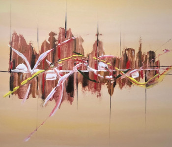 Œuvre contemporaine nommée « Abstraction 2 », Réalisée par ROBERT CROIZET