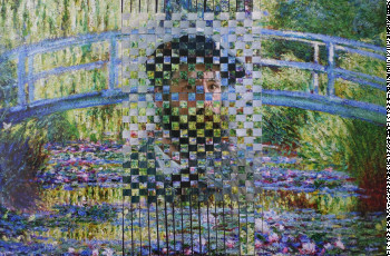 Œuvre contemporaine nommée « Le jardin de Giverny », Réalisée par ARIEL