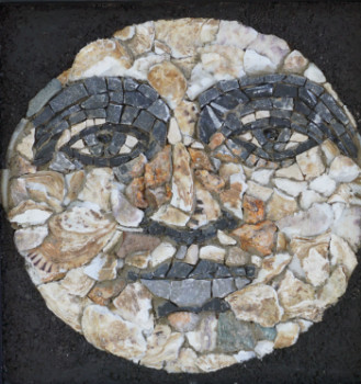 Œuvre contemporaine nommée « Face de Lune », Réalisée par CHA-B.