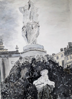 Œuvre contemporaine nommée « Montpellier, place de la Comédie », Réalisée par FRANCIS MICHOT