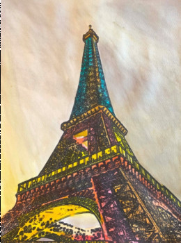 Œuvre contemporaine nommée « Tour Eiffel 1 », Réalisée par ERIC ERIC