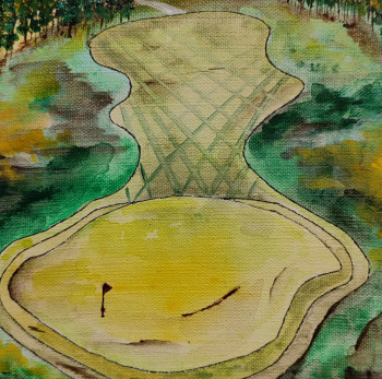 Œuvre contemporaine nommée « Golf 8 », Réalisée par JULIEN ABSTRAIT