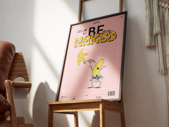 Œuvre contemporaine nommée « It’s ok to be naked », Réalisée par DOTFK