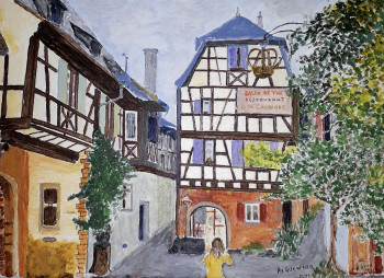 Œuvre contemporaine nommée « Riquewihr », Réalisée par FRANCIS MICHOT