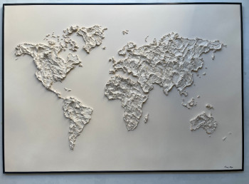 Œuvre contemporaine nommée « Mappemonde Mody », Réalisée par ARTMAIN