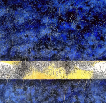 Œuvre contemporaine nommée « L'Or Bleu », Réalisée par HA AOU