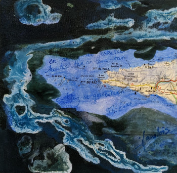 Œuvre contemporaine nommée « Finistère sud », Réalisée par ISABELLE LANGLOIS