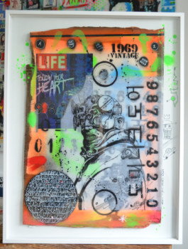 Œuvre contemporaine nommée « MACHINE », Réalisée par CRAZYART DOMINIQUE DOERR