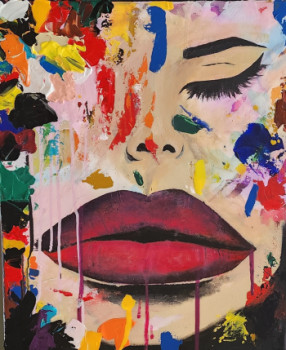 Œuvre contemporaine nommée « " Amazing lips " », Réalisée par LA BOURGEOISE