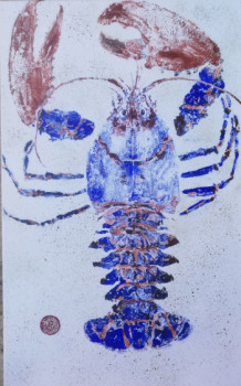 Œuvre contemporaine nommée « Homard bleu breton », Réalisée par BéATRICE DOR