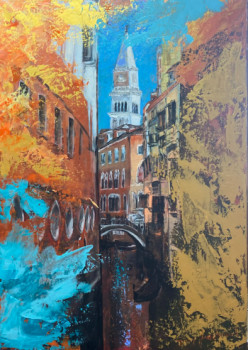 Œuvre contemporaine nommée « Venise », Réalisée par DANY LACHAUD