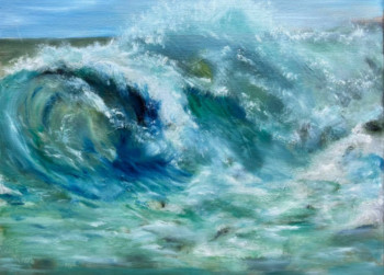 Œuvre contemporaine nommée « La vague », Réalisée par NATH BRINON