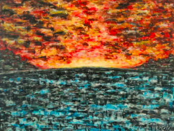 Œuvre contemporaine nommée « Ocaso en la ría », Réalisée par PRADA