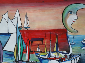 Œuvre contemporaine nommée « Le piano dans la mer », Réalisée par E.BOREL