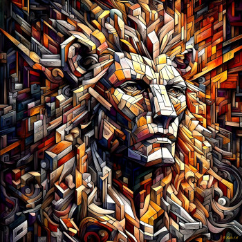 Œuvre contemporaine nommée « King Lion », Réalisée par BATTOIA OU LE CAPRICIEUX PHOTOGRAPHE